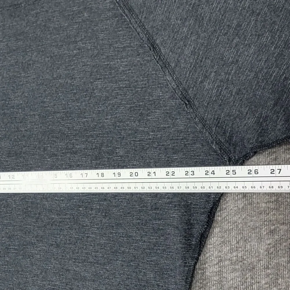 We the Free People Palisades Off The Shoulder Slouchy Thermal Top Womens L Gray
